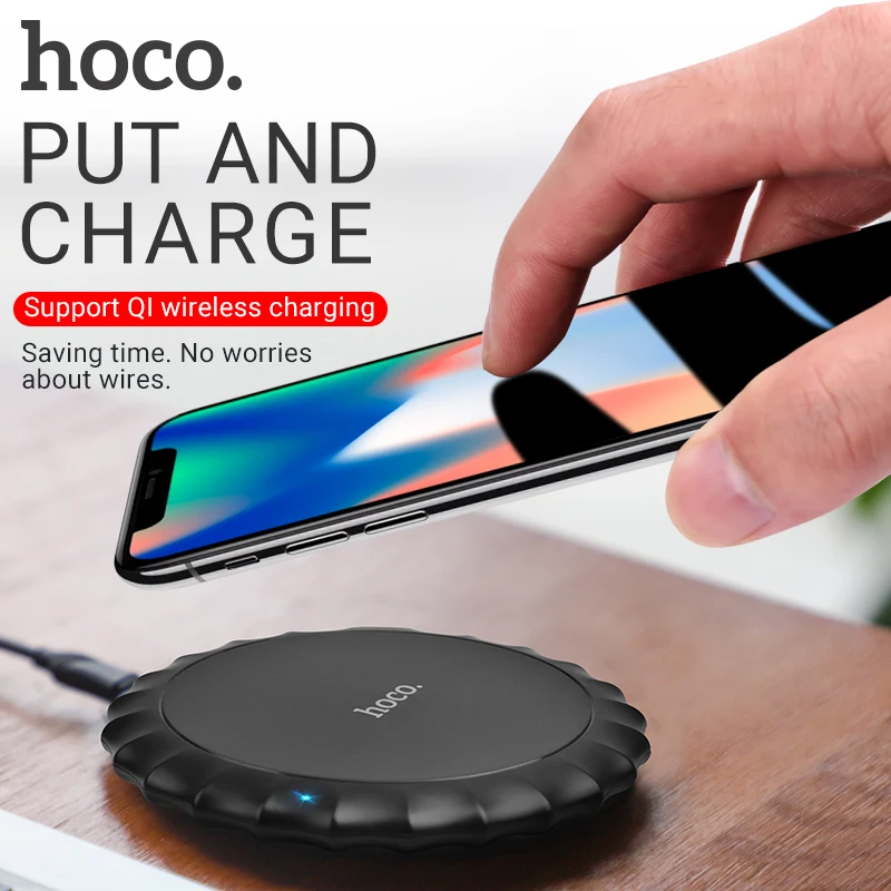 hoco беспроводное зарядное устройство для apple iphone samsung xiaomi беспроводная зарядка