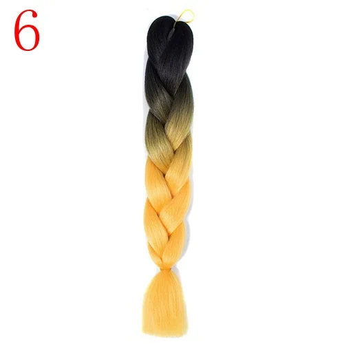 MERISIHAIR, 24 дюйма, Омбре, косички, синтетические волосы на крючках, для наращивания, огромные косички, прически, синий, серый, красный - Цвет: P4/24