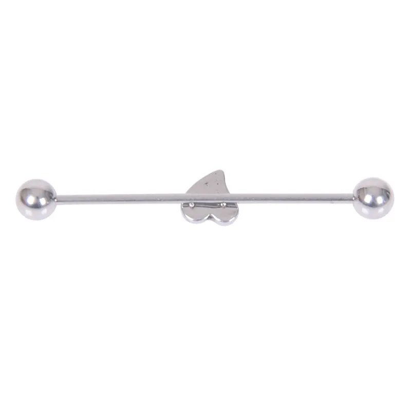 imixlot 1 PC Simple Personality Stainless Steel Heart Piercing Women Men Ear Bone Nail Accessories | Украшения и аксессуары