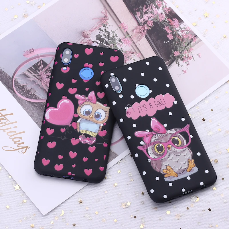 Силиконовый чехол для телефона Huawei Honor Mate 10 20 Nova P20 P30 P40 P Smart Baby с милой совой