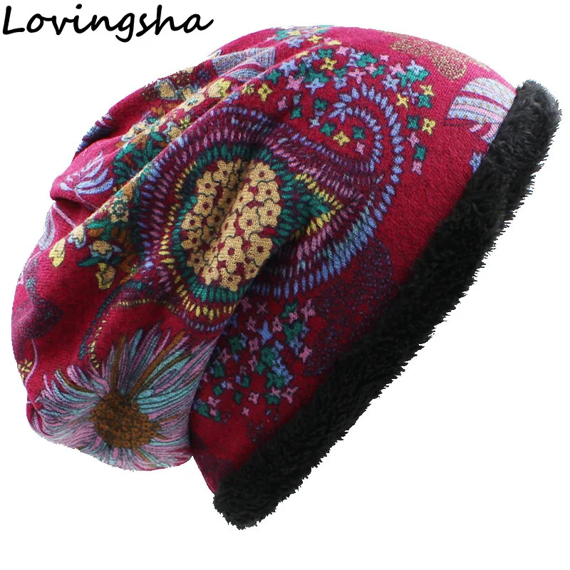 LOVINGSHA теплые женские шапки бини модный бренд осень зима винтажный дизайн