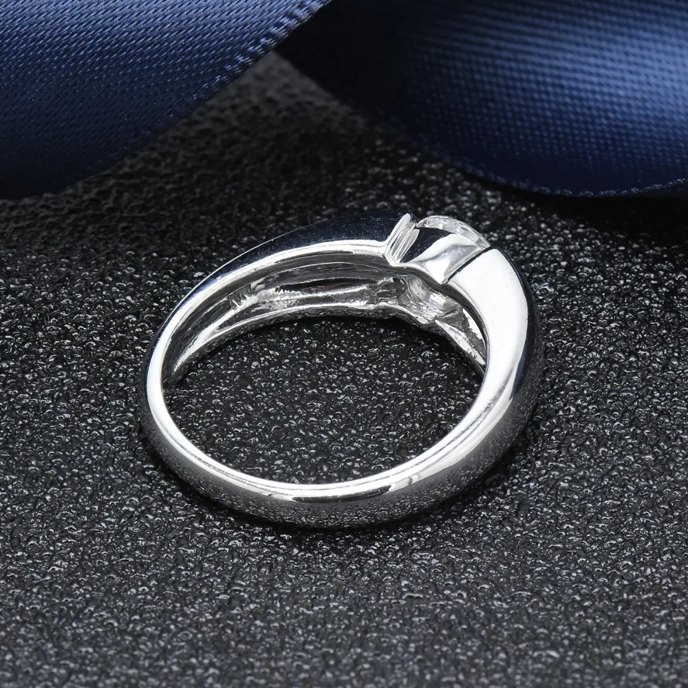 Hutang изящное кольцо из стерлингового серебра 925 пробы 1.0ct aaaaa кубический цирконий CZ