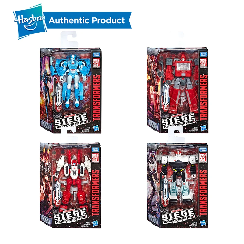 Hasbro Трансформеры 5,5 дюймов поколения войны для Cybertron Делюкс экшн-фигурка Ironhide Chromia Prowl Sixgun модель автомобиля W24