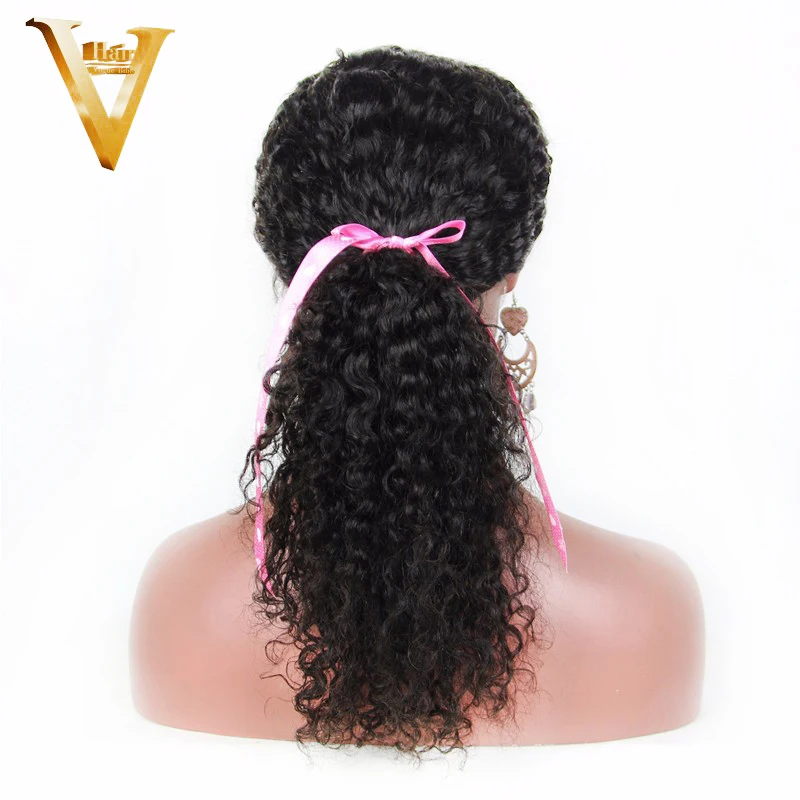 150% Brazilian Glueless Full Lace Human Hair Wigs For Black Women Water Wave With Baby Bleached Knots Remy | Шиньоны и парики