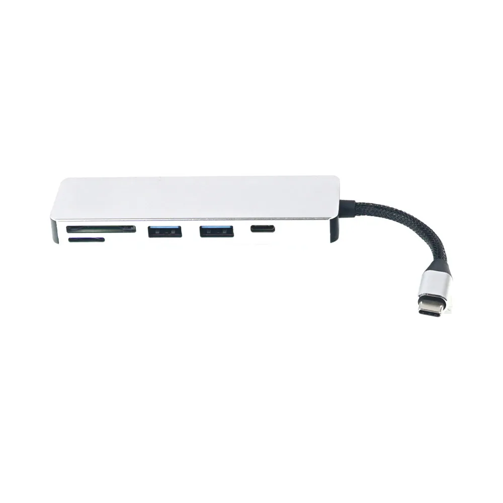 5 в 1 USB C Hub 3 0 Type адаптер для зарядки и считывания карт|Кабели передачи данных| |