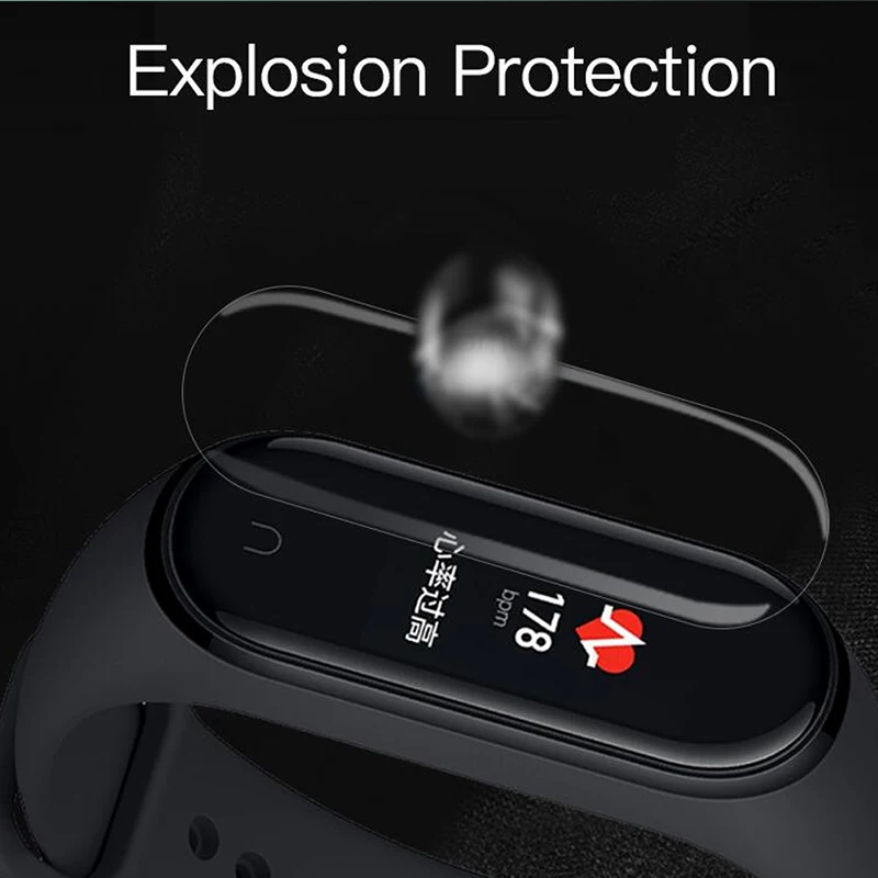 3 шт. для Xiaomi mi Band 4 защитная пленка для экрана полное покрытие защитная пленка на xio mi band 4 умный Браслет mi band 4