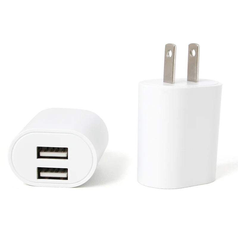 1 шт. американский адаптер 5 В 2 А двойное зарядное устройство USB для быстрой
