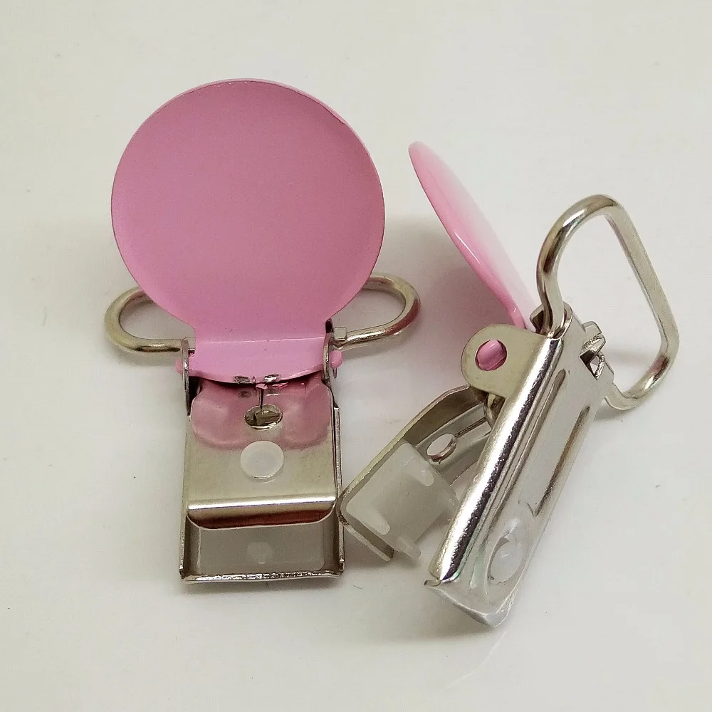 20pcs/lot round metal suspender hardware 25mm with bright pink 6 sizes available | Дом и сад