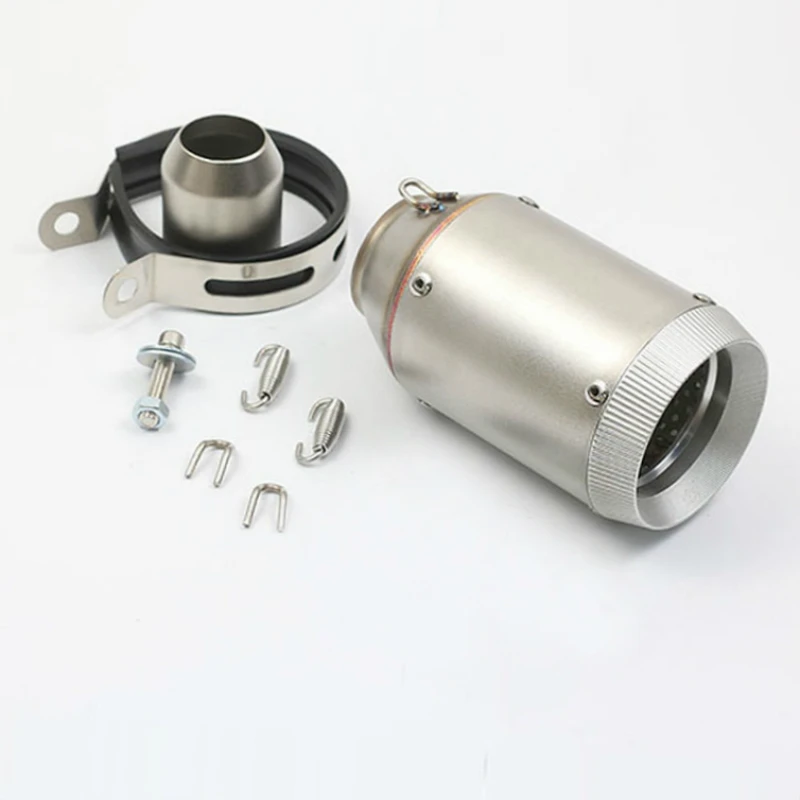 

51MM Inlet 160MM Length Motorcycle Exhaust Muffler Pipe Carbon Fiber Motorbike Muffler Exhaust Pipe AR007