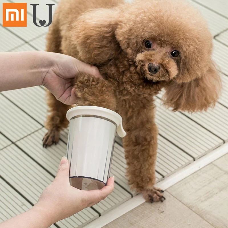 Xiaomi Jordan & Judy Pet подставка для ног Съемная чистая чашка Очищаемый силиконовый