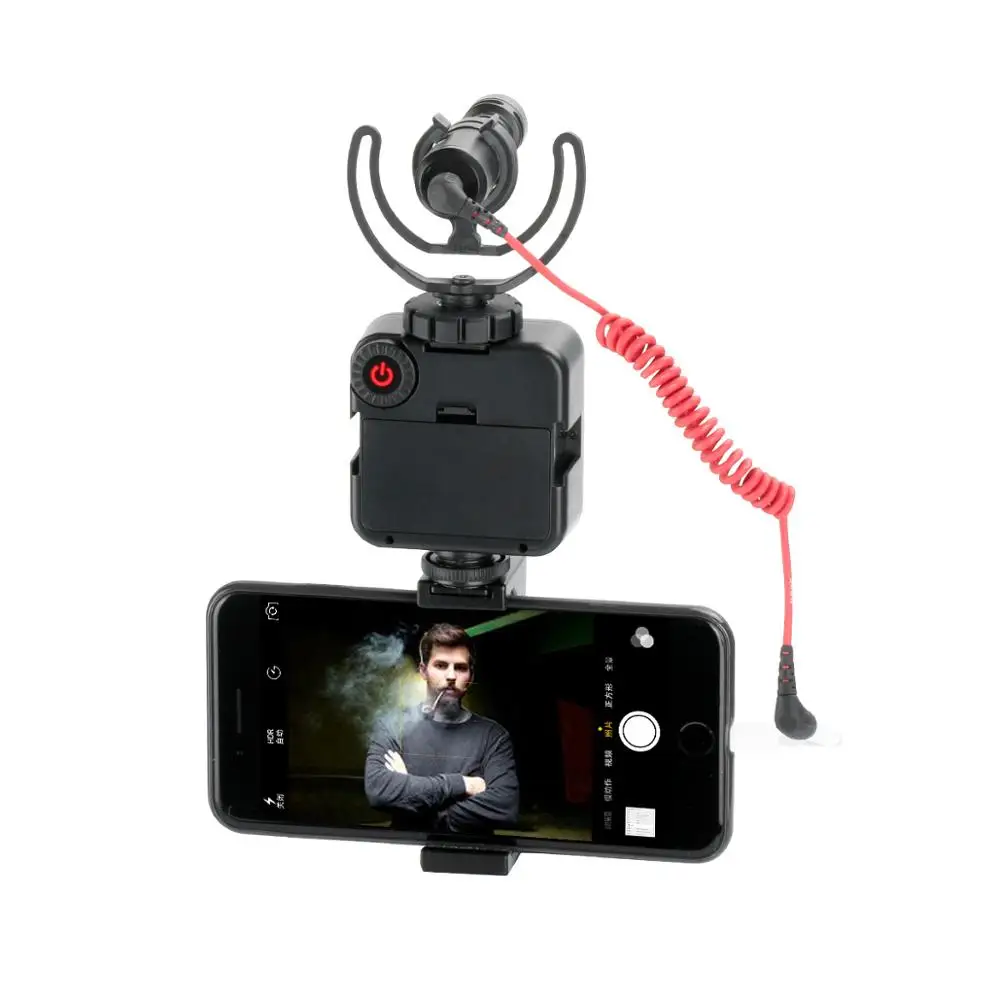 Мини LED видео свет w 3 Холодный башмак крепления для DJI Osmo Карманный Nikon Sony A6400 DSLR Gopro