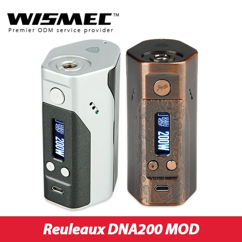 200 Вт Wismec рел DNA200 коробка мод TC/VW режим работает по технологии DNA200 510 нить электронная сигарета vs Rx200s TC мод