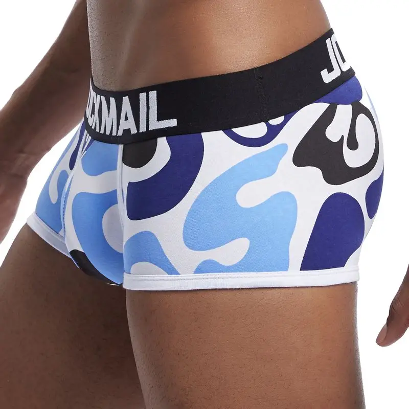 Мужские камуфляжные трусы боксеры JOCKMAIL хлопковые шорты нижнее белье для