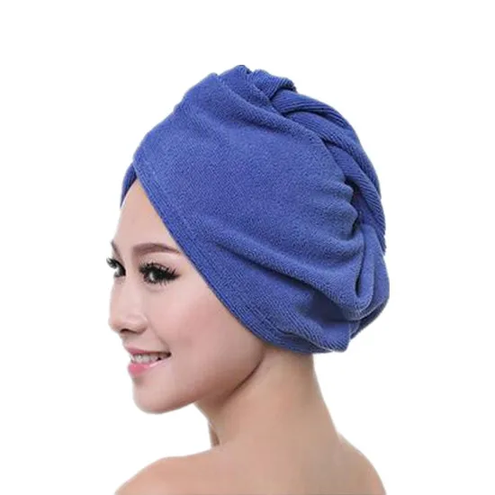 Royal Blue Воздухопроницаемость микрофибра для купания быстросохнущие волосы Волшебная Сушка Тюрбан обертывание Полотенце шляпа шапка для женщин девушек женский купальный инструмент - Цвет: Royal Blue