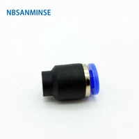 10pcslot ppf 04 06 08 10 12mm pneumatic end cap air fittings straight push plastic fitting for hose pipe nbsanminse