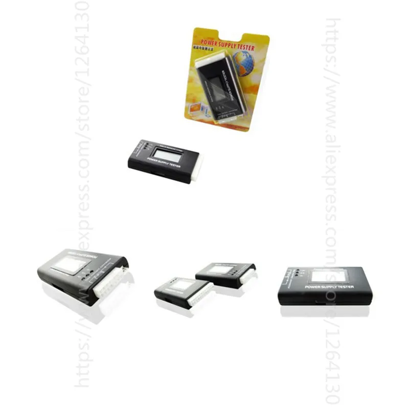 Цифровой тестер блока питания для ПК с ЖК дисплеем 20/24 Pin 4 PSU SATA HDD ATX BTX ITX HD|pc power|sata