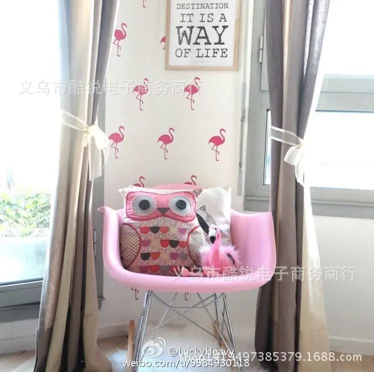 30 * Мультяшные настенные наклейки с фламинго виниловые съемные украшения для