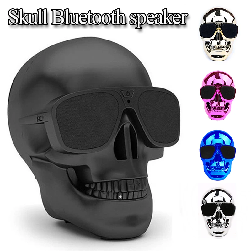 Makescc беспроводной солнцезащитный череп Bluetooth динамик бас Хэллоуин мультфильм