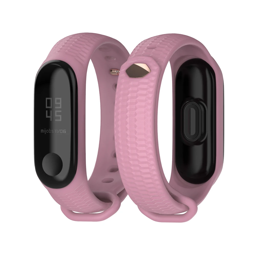 Mi jobs цветной браслет mi Band 4 ремешок на запястье для Xiaomi mi Band 4 3 силиконовый браслет mi band 3 аксессуары браслет mi Band 4