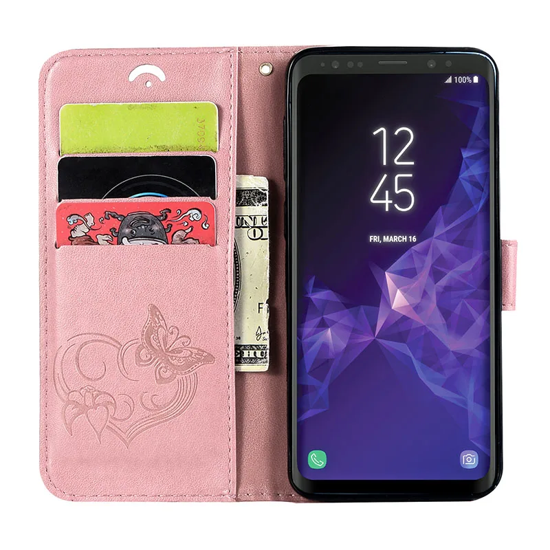 Для Samsung Galaxy S9 plus чехол s 9 кожаный LTE для S Covar флип защитный ударопрочный кошелек