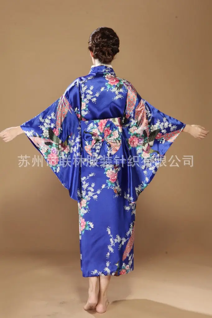Японское кимоно винтажный юката костюм хаори ретро платье гейши Obi наряд для