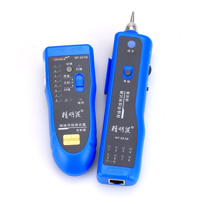 KELUSHI Free Shipping Network RJ11 RJ45 network LAN cable tracker Fault locator and cable tester LAN Cable Tester NF-801B