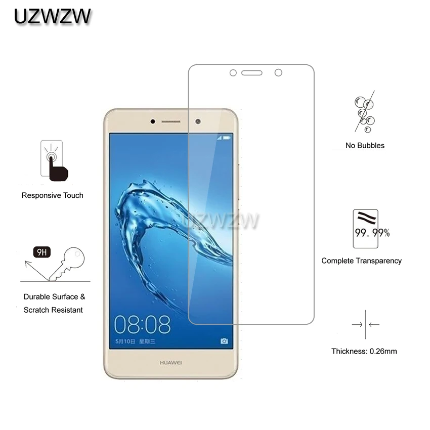 2 шт для huawei Y7/Y7 Prime Premium 2.5D 0,26 мм Закаленное стекло-экран протектор для huawei Y7 защитное стекло
