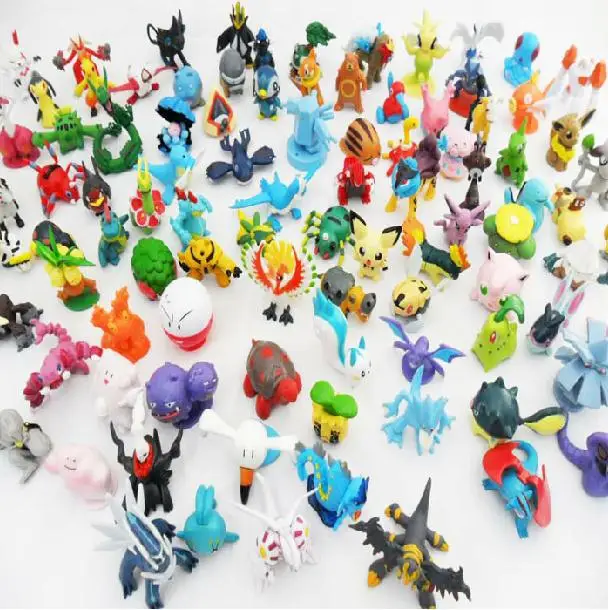 24 шт./компл. милые мини фигурки Pokeball Пикачу модель монстра случайные Brinquedos