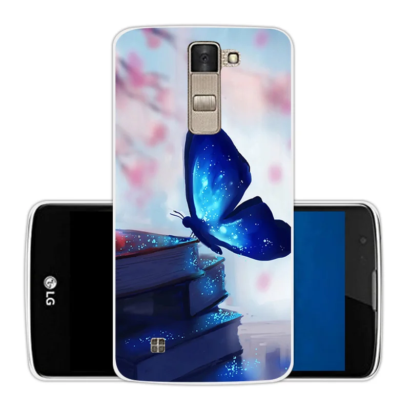 Capa For Funda LG K8 Phone Cases for Lte K350 K350E K350N 5.0&quot K 8 Blue Case Soft Silicone Back Cover TPU |
