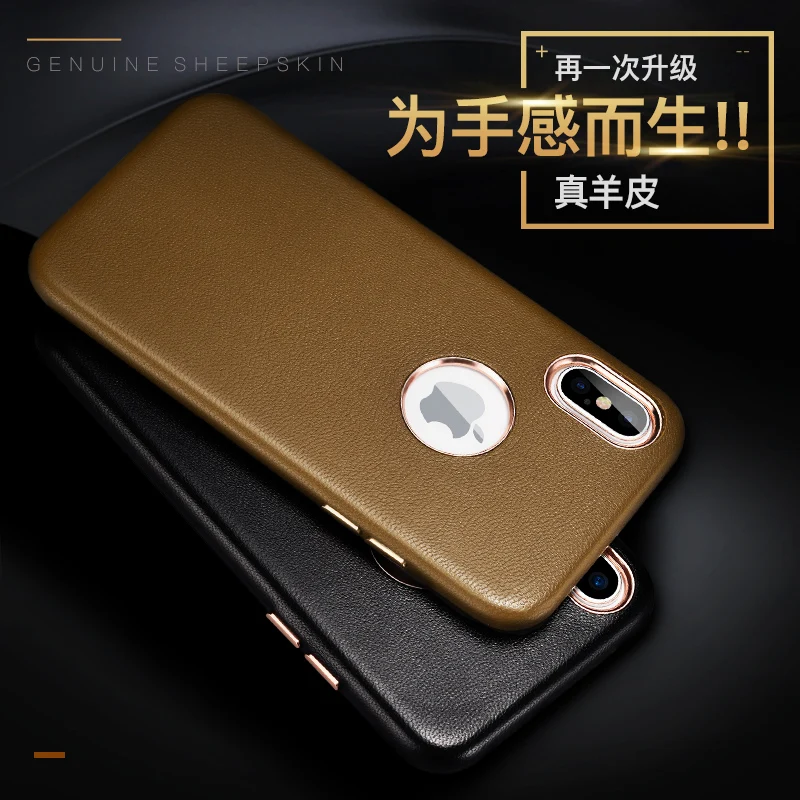 Новинка чехол для iphone X от бренда XOOMZ задняя крышка из натуральной овечьей кожи 5 8