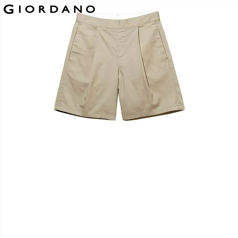 Giordano женские повседневные короткие шорты с резинкой на талии А образными линиями