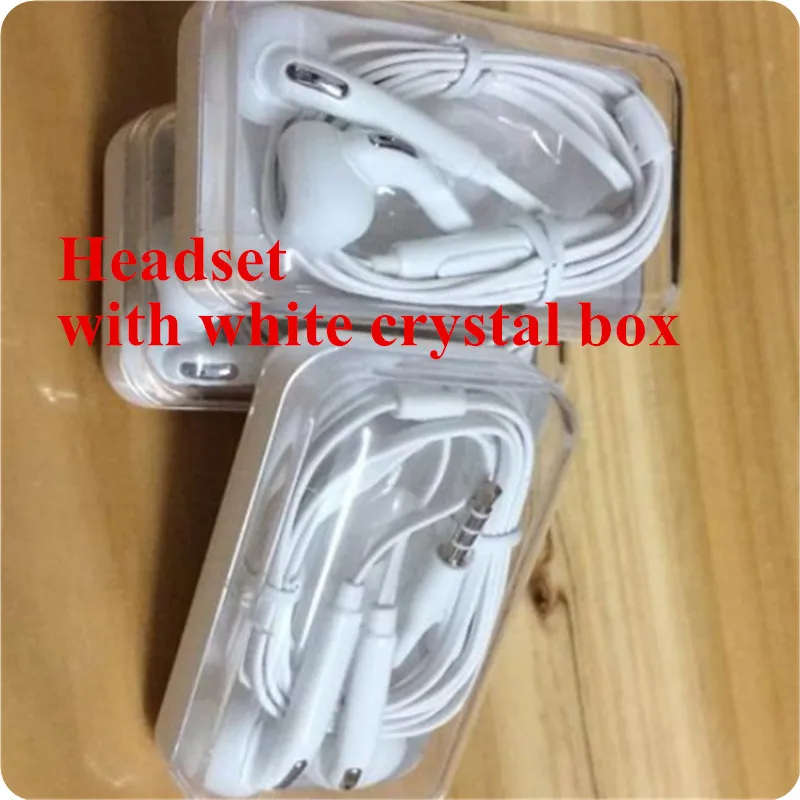 10pcs/lot 3.5mm High Quality headset in ear headphones With Remote Mic for S7 S7plus S6 Note 5 with retail box | Мобильные телефоны