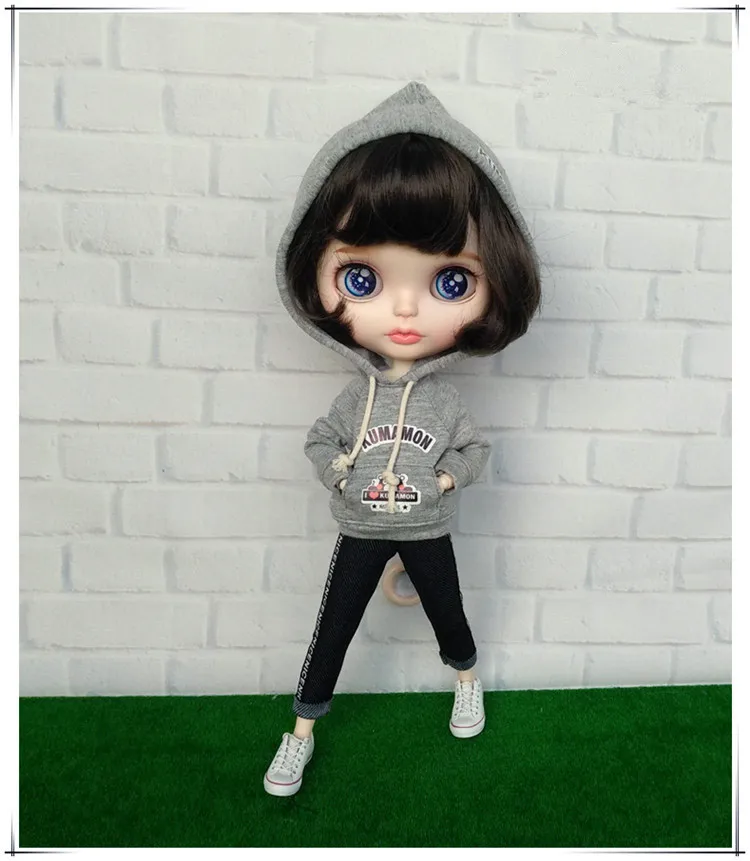 1 шт. Blyth свитер с капюшоном ледяной свитер с капюшоном 1/6 кукольные штаны Одежда(Fit blyth, ICY, 1/6 Doll