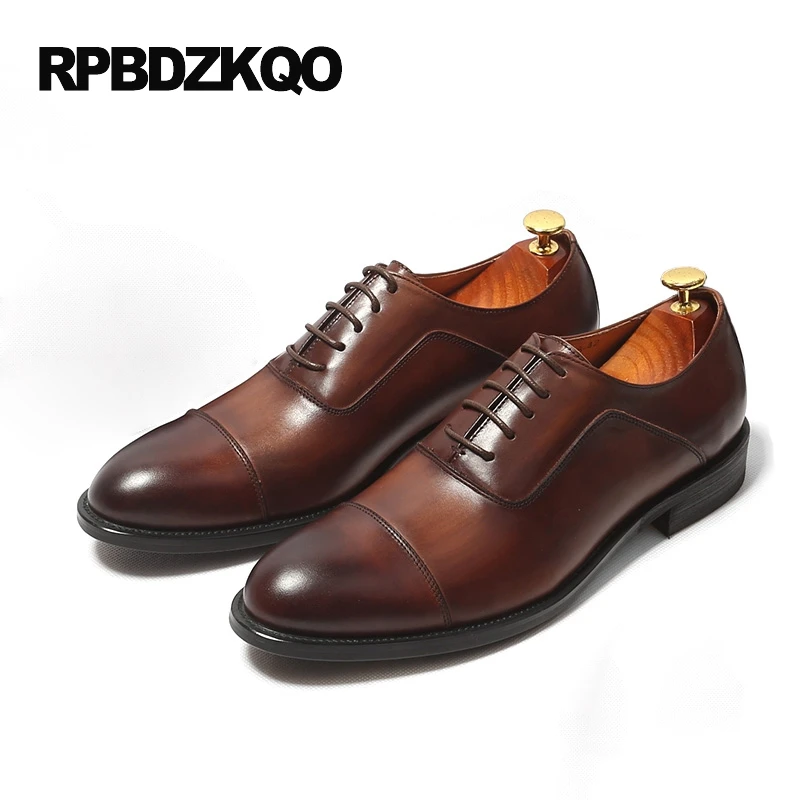 Настоящая кожа офис плоские оксфорды свадьба Италия платье формальный воловья