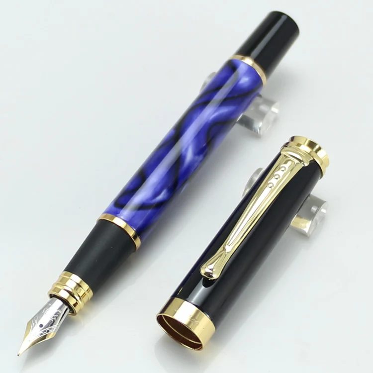 JINHAO 500 Королевский синий красный мрамор 7 различных цветов Корпус Золотой зажим
