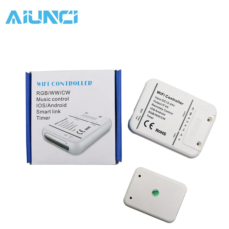 Wifi светодиодный RGB контроллер DC12 24V 5 каналы RGB/WW/CW для светодиодной ленты