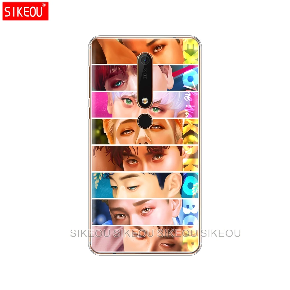 Силиконовый чехол для телефона Nokia 5 3 6 7 PLUS 8 9 /Nokia 1 2 2018 Kpop exo Lucky one|Бамперы| |