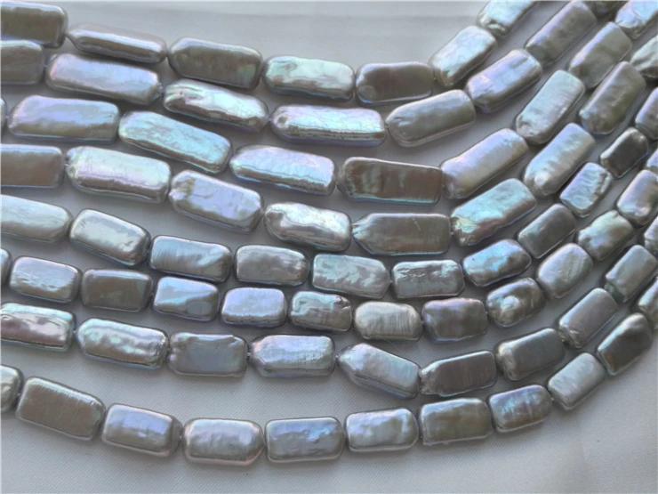 

DIY Pearl Necklace Natural Freshwater Pearls, Irregular Shape Pearl Strand Loose Unique Baroque Pearls for Charm Women