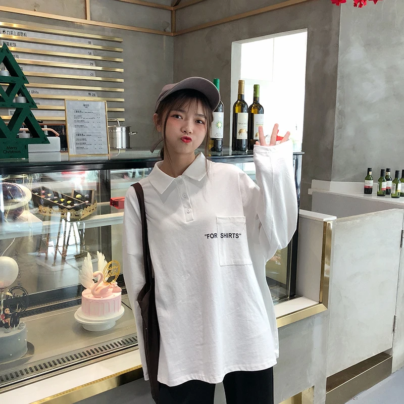 2 цвета Mihoshop Ulzzang Корейская женская модная одежда Весенняя с буквенным принтом