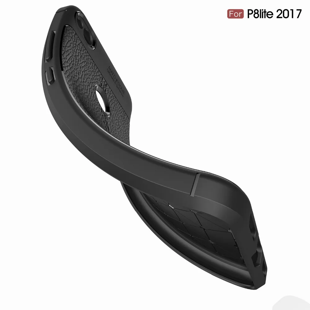 Soft TPU Carbon Leather Cover for Huawei P9 lite 2017 Case Silicone P8 Honor 8 |