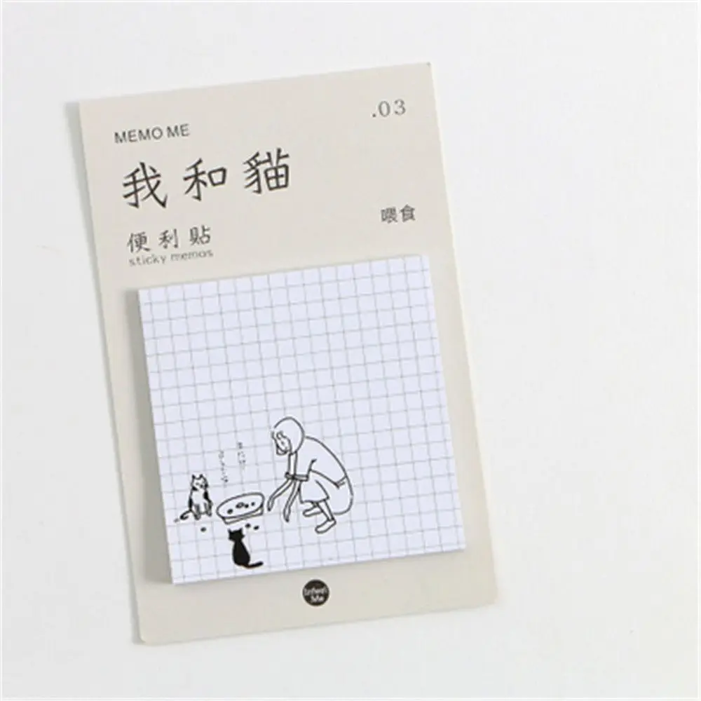 B 30 листов, серия Kawaii Me and My Cats, блокноты для заметок, Канцелярские Стикеры, блокноты, сделай сам, скрапбукинг, стикеры, Милая бумажная Закладка - Цвет: B
