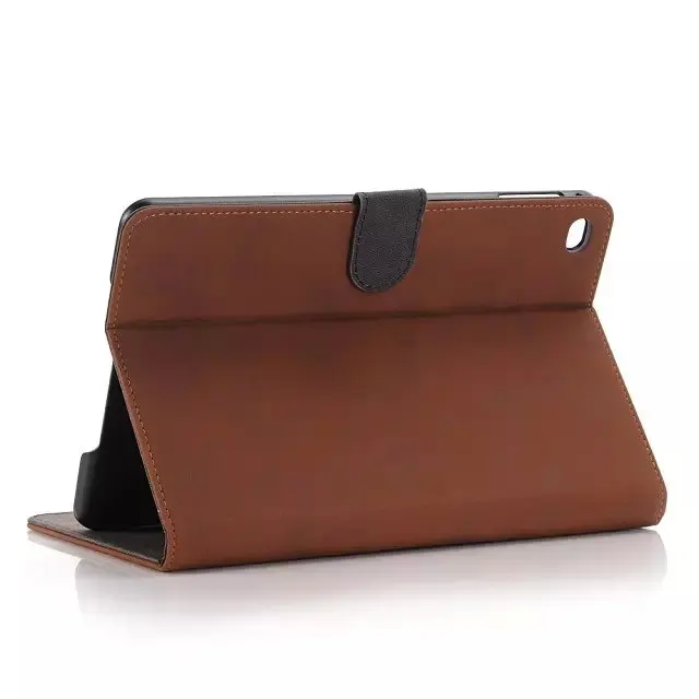 Pocaton Luxury Retro design Flip Leather Stand Cover For iPad Mini4 Case Tablet Protective Bag Business Style Cases Men | Компьютеры и