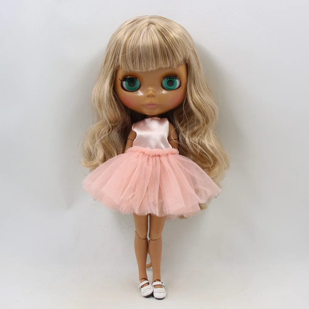 Фабрика blyth кукла 230BL10599400 темная кожа смешанные волосы тела 1/6 30 см