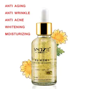 24K золото уход за кожей лица Супер анти старения против морщин оживить эссенцию увлажняющее отбеливание, лечение акне удаление жидкости новый