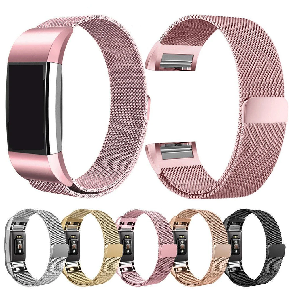 Essidi, Миланский Браслет, ремешок для Fitbit Charge 2, умный Браслет, стальной фитнес-браслет, сменный ремешок для Fitbit Charge 2