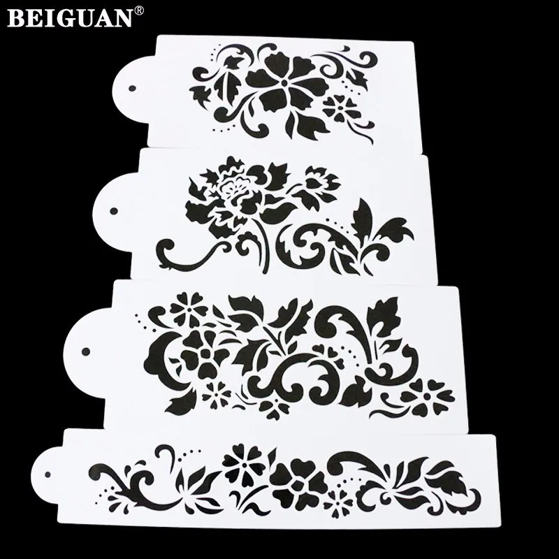 Цветок формы для выпечки цветы Fondant (сахарная) украшения трафарет торта кухонные