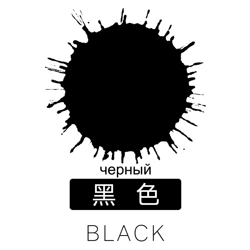black 5 мл пищевой красящий съедобный пигмент 24 пищевые цвета для конфеты Макаруны крем помадка окраска торт украшение выпечки Кондитерские инструменты - Цвет: black