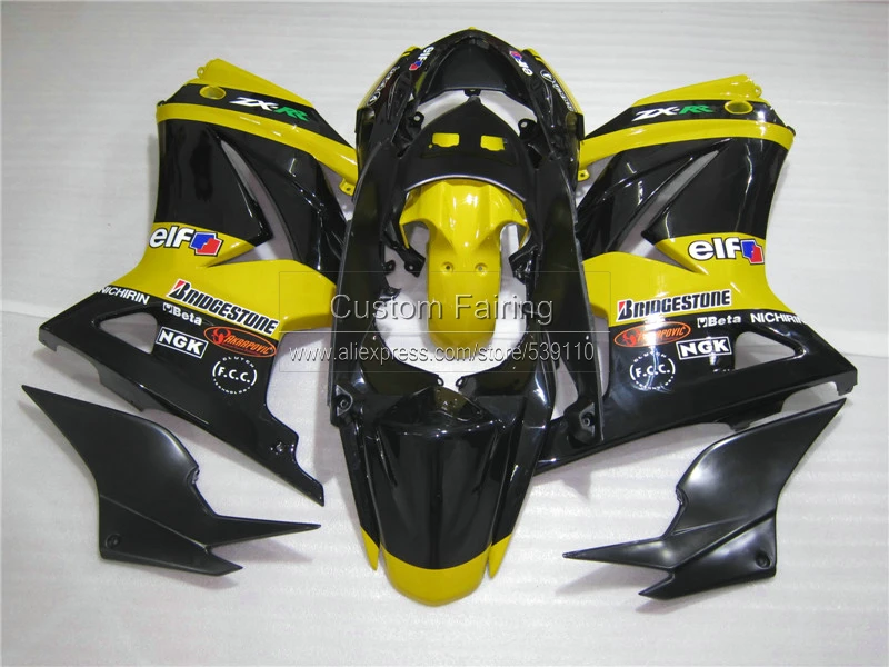 Полный комплект обтекателей из АБС-пластика под давлением для Kawasaki ninja 250r 2008-2012 2013
