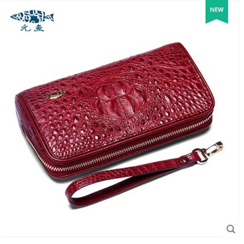 Новинка Женский кошелек yuanyu из крокодиловой кожи тайский женские клатчи | Багаж и
