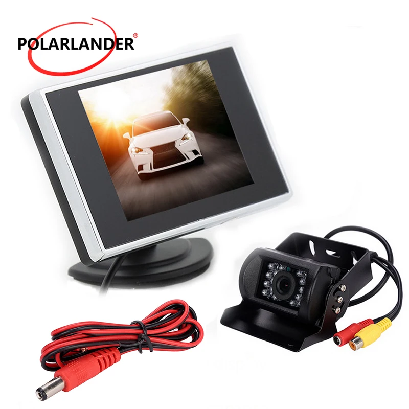 

Auto TV car Screen Backup Camera for Bus 3.5" TFT LCD Car Monitor Rear View Camera Backup Camera Parking Reverse Monitor